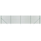 Vidaxl draadgaashek met grondankers 1,6x10 m groen