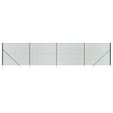 Vidaxl draadgaashek met grondankers 2,2x10 m groen