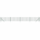 VidaXL Draadgaashek met grondankers 1,1x10 m groen