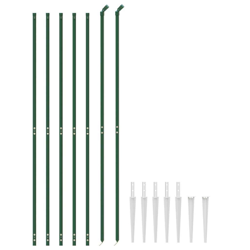 Vidaxl draadgaashek met grondankers 1,8x10 m groen