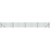 Vidaxl draadgaashek met flens 1,1x10 m groen