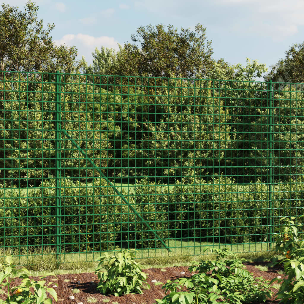 Vidaxl draadgaashek met flens 1,6x10 m groen