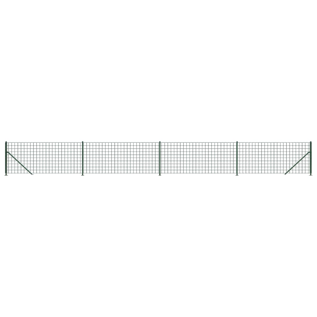 Vidaxl gaashek met flens 1x10 m groen