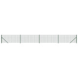Vidaxl draadgaashek met flens 1,1x10 m groen