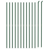 Vidaxl draadgaashek met flens 1,1x25 m groen