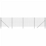 Vidaxl draadgaashek 1,8x10 m gegalvaniseerd staal antracietkleurig