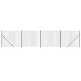 Vidaxl draadgaashek met grondankers 2,2x10 m antracietkleurig