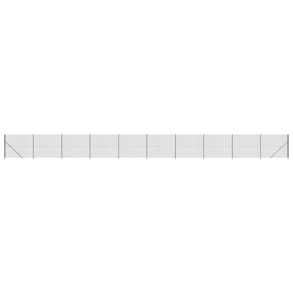 VidaXL Draadgaashek met flens 2x25 m antracietkleurig