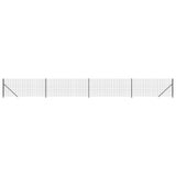 Vidaxl draadgaashek met flens 1x10 m antracietkleurig