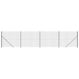 Vidaxl draadgaashek met flens 1,4x10 m antracietkleurig