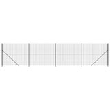 Vidaxl draadgaashek met flens 2x10 m antracietkleurig
