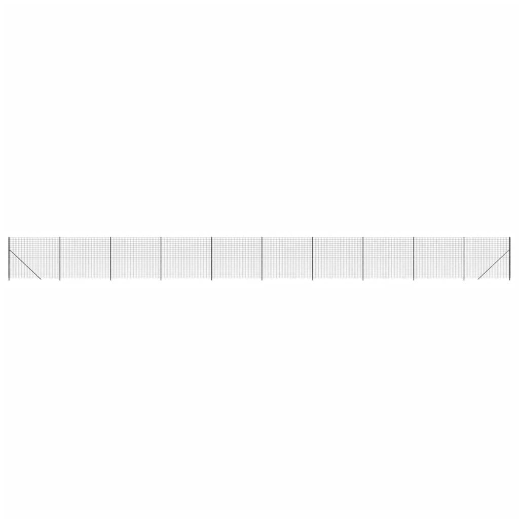 VidaXL Draadgaashek met flens 1,4x25 m antracietkleurig