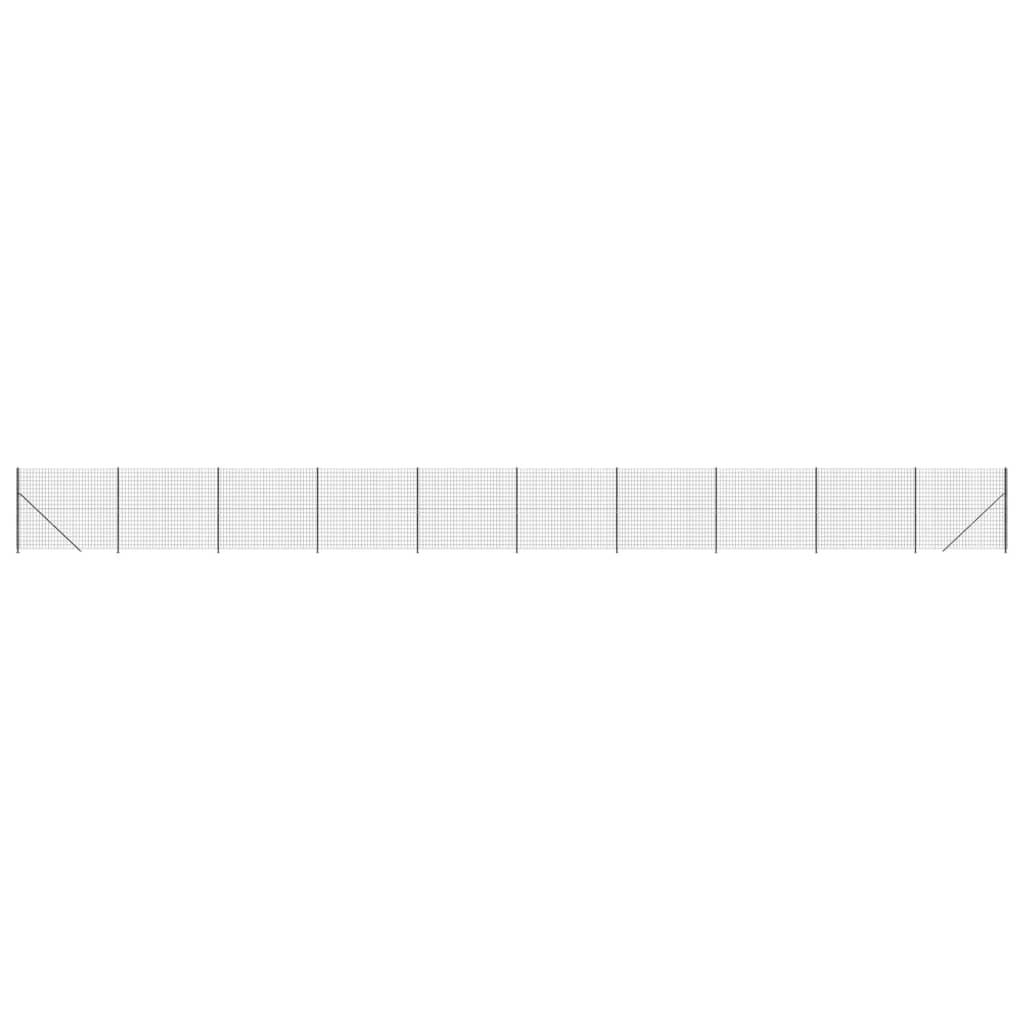 VidaXL Draadgaashek met flens 1,6x25 m antracietkleurig
