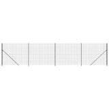 Vidaxl draadgaashek met flens 2,2x10 m antracietkleurig