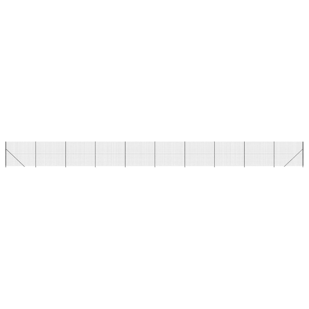 VidaXL Draadgaashek met flens 1,4x25 m antracietkleurig