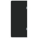 VidaXL Urinoirschot wandgemonteerd 90x40 cm gehard glas zwart