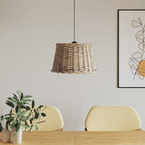 Vidaxl plafondlampenkap ø45x28 cm wicker bruin