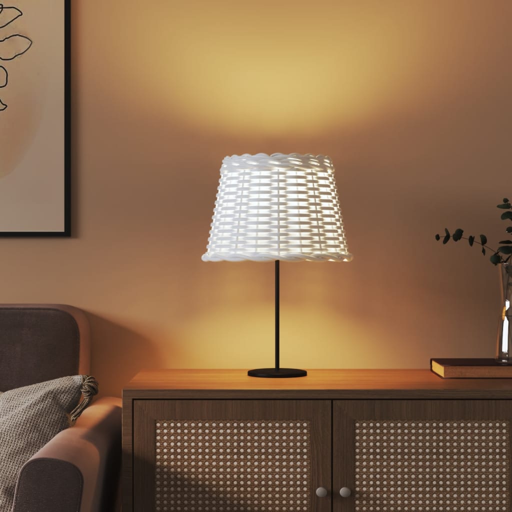 Vidaxl lampenkap ø30x20 cm wicker wit