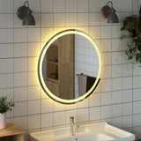 Vidaxl badkamerspiegel led rond 70 cm