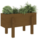 Vidaxl plantenbak 62x30x38 cm massief grenenhout honingbruin
