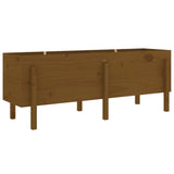 Vidaxl plantenbak verhoogd 160x50x57 cm massief grenenhout honingbruin
