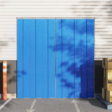 Vidaxl deurgordijn 200x1,6 mm 10 m pvc blauw