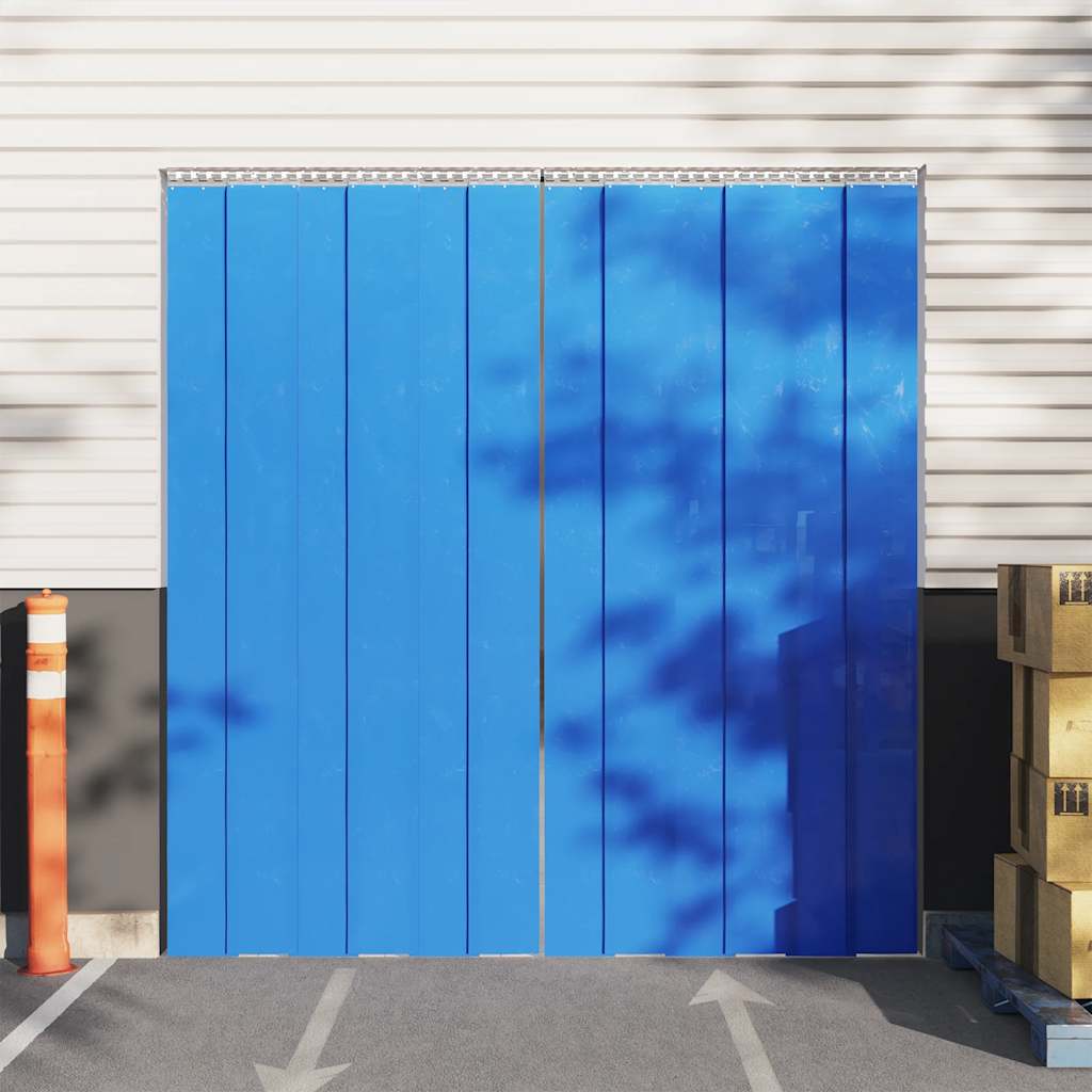 Vidaxl deurgordijn 300x2,6 mm 25 m pvc blauw