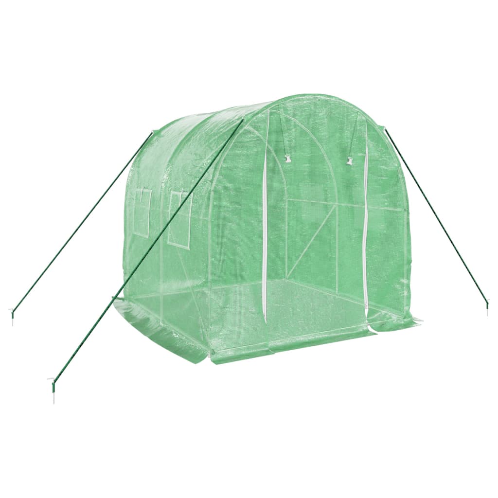 Vidaxl tuinkas met stalen frame 4 m² 2x2x2 m