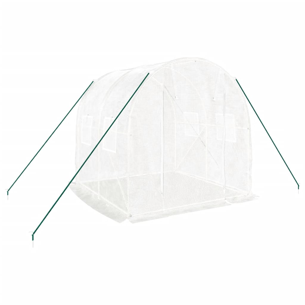 Vidaxl tuinkas met stalen frame 4 m² 2x2x2 m