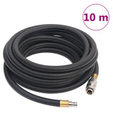 Vidaxl luchtslang hybride 0,6'' 10 m rubber en pvc zwart