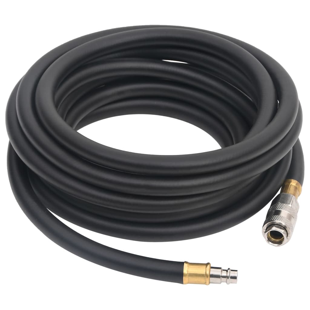 Vidaxl luchtslang hybride 0,6'' 10 m rubber en pvc zwart