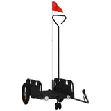 Vidaxl fietstrailer oxford stof en ijzer zwart