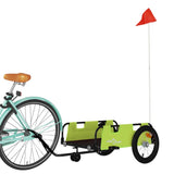 Vidaxl fietstrailer oxford stof en ijzer groen