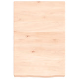 Vidaxl wastafelblad 40x60x(2-6) cm onbehandeld massief hout