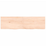 Vidaxl wastafelblad 140x40x(2-4) cm onbehandeld massief hout
