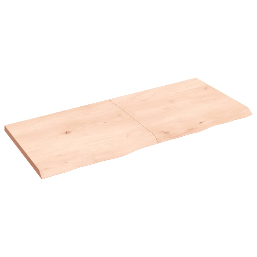 Vidaxl wastafelblad 140x60x(2-4) cm onbehandeld massief hout