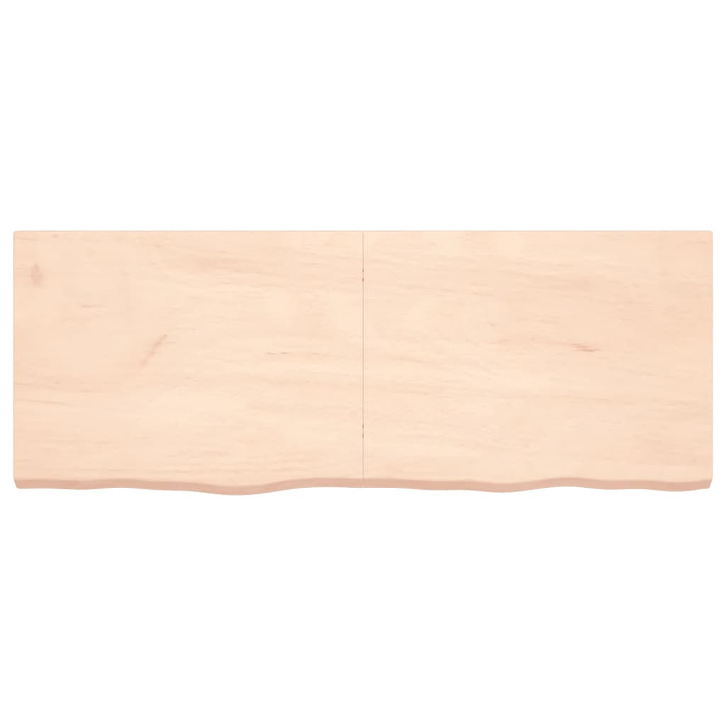 Vidaxl wastafelblad 160x60x(2-6) cm onbehandeld massief hout