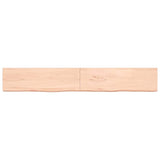 Vidaxl wastafelblad 200x30x(2-6) cm onbehandeld massief hout