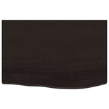 Vidaxl wastafelblad 60x40x2 cm behandeld massief hout donkerbruin