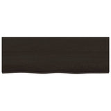 Vidaxl wastafelblad 80x30x(2-4) cm behandeld massief hout donkerbruin