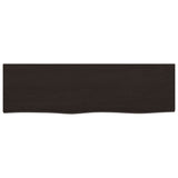 Vidaxl wastafelblad 100x30x2 cm behandeld massief hout donkerbruin