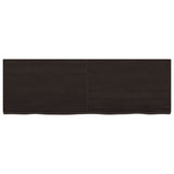 Vidaxl wastafelblad 120x40x(2-4) cm behandeld massief hout donkerbruin