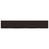 Vidaxl wastafelblad 180x30x(2-4) cm behandeld massief hout donkerbruin