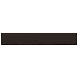 Vidaxl wastafelblad 180x40x(2-4) cm behandeld massief hout donkerbruin