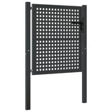 VidaXL Poort 105x150 cm staal antracietkleurig