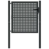 VidaXL Poort 105x150 cm staal antracietkleurig