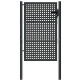VidaXL Poort 105x175 cm staal antracietkleurig