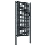 VidaXL Poort 105x225 cm staal antracietkleurig