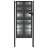 VidaXL Poort 105x225 cm staal antracietkleurig