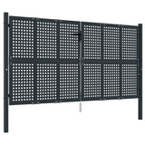 VidaXL Poort 300x175 cm staal antracietkleurig
